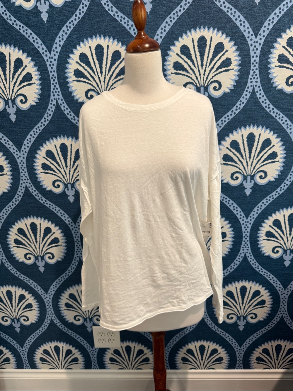 We The Free White Long Sleeve Lightweight Top